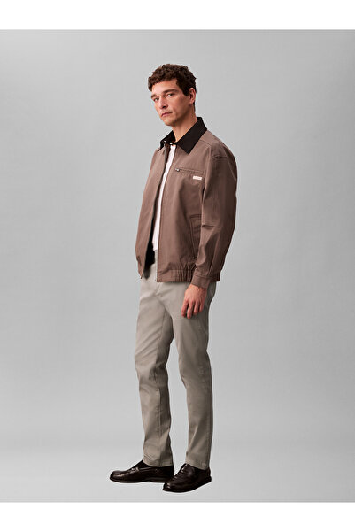 Calvin Klein SLANÉ BAVLNĚNÉ STRETCH CHINO TROUSERS