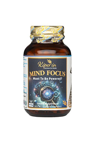 Kiperin Mind Focus Aslan Yelesi Mantarı, Sitikolin, Rhodiola, L-Theanin .. (1...