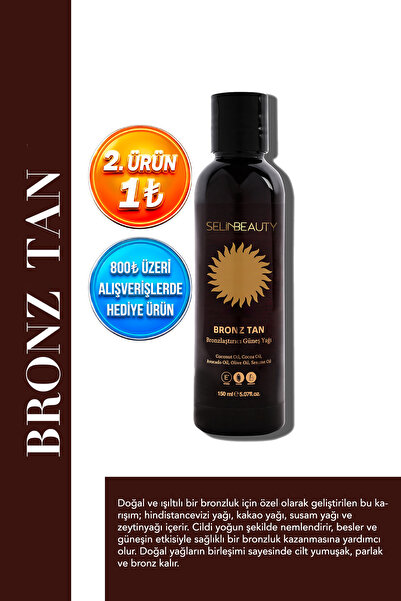 SELİNBEAUTY Selin Beauty Bronze Tan Bronzlaştırıcı Güneş Yağı 150 Ml