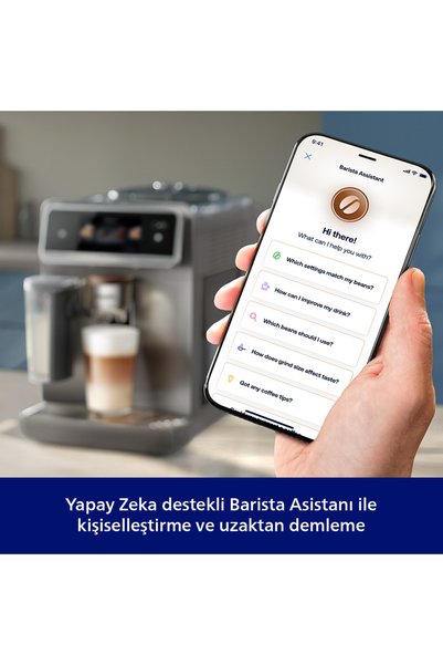 Philips 8000 Serisi LatteGo Pro Café Aromis Kahve Makinesi, Evde Kafe Kalitesi, 54 farklı içeçek, EP8757/92