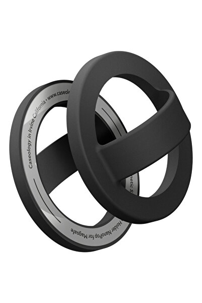Caseology iPhone için MagSafe özellikli Silikon Telefon Tutucu Nano Pop Black Sesame - AFA07060