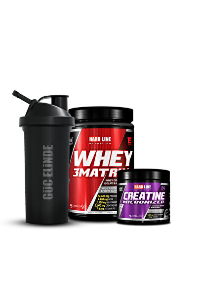 Hardline 3Matrix Whey 454 Gr Protein Tozu 15 Servis + Kreatin Mikronize 120 G...