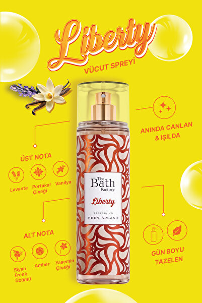 THE BATH FACTORY Liberty Vücut Spreyi 200 ML