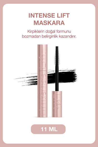Farmasi Intense Lift Hacim ve Uzunluk Etkili Siyah Maskara 11 ml