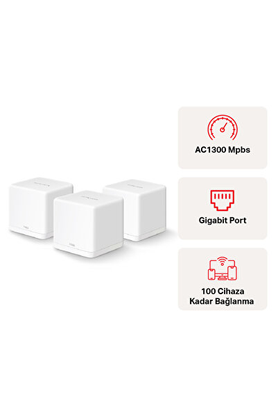 Mercusys Halo H30G (3-pack) AC1300 Mbps Dual Band Gigabit Bağlantılı Wi-Fi 6 ...