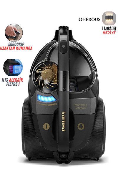 Philips Premium Marathon Ultimate Yüksek Emiş Güçlü HEPA Alerjik Filtreli Tor...