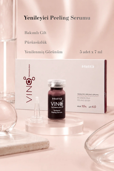 Mirra Renewing Aha Peeling Serum Cilt Tonu Eşitleyici Yüz Yenileyici Serum Gl...