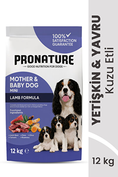Pronature Anne & Yavru Kuru Köpek Maması (Mini) Kuzu Etli 12 KG