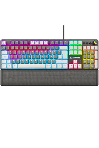 Rampage Kb-r28 Blade Plus Mekanik Klavye Rainbow Türkçe Blue Switch Mekanik O...