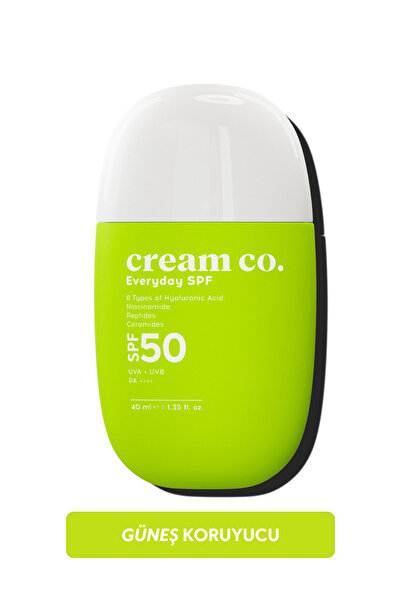 Cream Co. SPF50 Güneş Koruyucu Krem | Leke Karşıtı Nemlendirici Aydınlatıcı |...