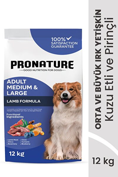 Pronature Orta ve Büyük Irk Yetişkin Kuru Köpek Maması (Daily Protect) - Kuzu...