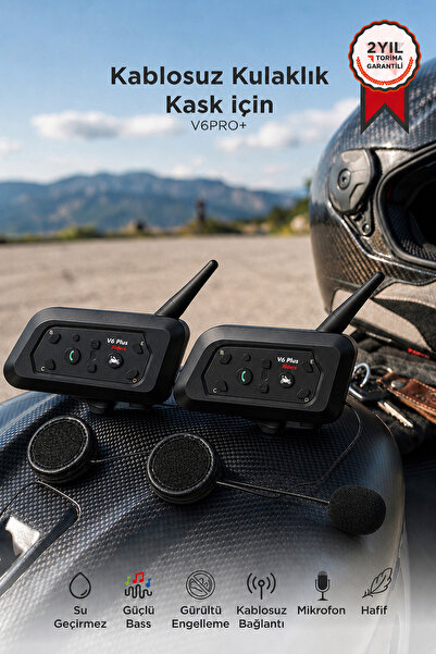 Torima Motosiklet Helmet İnterkom Bluetooth 2li Kask Kulaklığı Ejeas Double V...