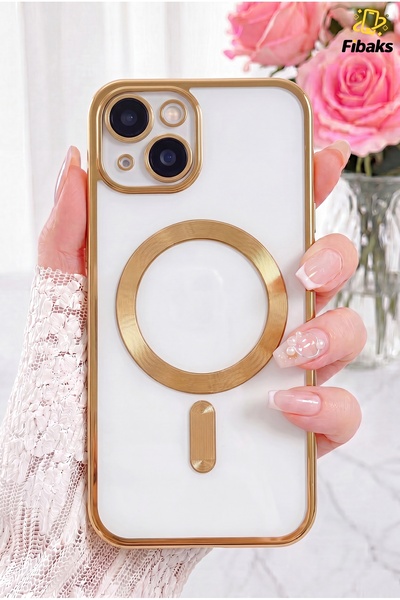 Fibaks iPhone 14 Plus/15 Plus Kılıf Kamera Lens Korumalı Magsafe Şarj Kilifi ...