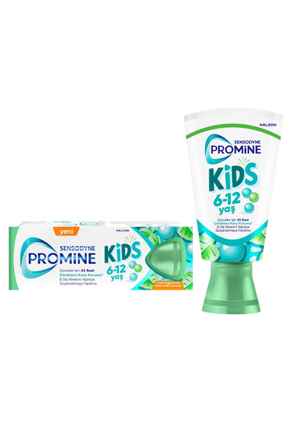 Sensodyne Promine 6 +Yaş Çocuk Diş Macunu 50ml - Bubble Gum Aromalı 50ml + Mini Boy Hediye! (15ml