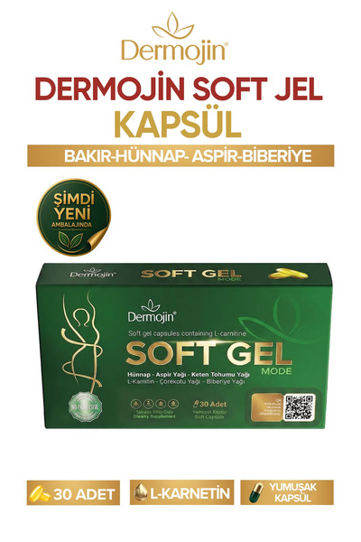 Dermojin Hünnap Bitkisel Karışım Yağlar Içeren Takviye Edici Soft Jel Kapsül