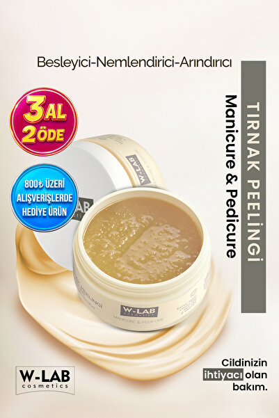 W-Lab Cosmetics Manikür Pedikür Tırnak Peelingi 250 Ml Besleyici Nemlendirici...