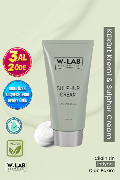 W-Lab Cosmetics Kükürt Kremi 50 ml - Sivilce Akne ve Siyah Nokta Önleyici