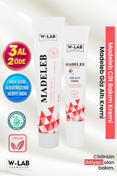 W-Lab Cosmetics Madeleb Krem  40 ml + Madeleb Göz Altı Krem 20 ml Set