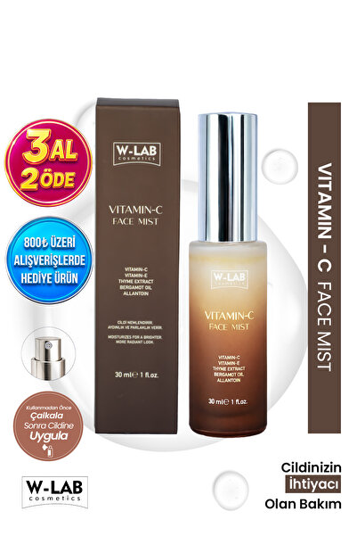 W-Lab Cosmetics Vitamin C Face Mist Aydınlatıcı & Canlandırıcı Etkili Yüz Spr...