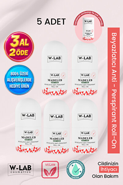 W-Lab Cosmetics Madeleb Roll On 5 Li Set