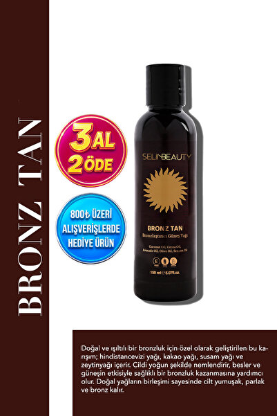 SELİNBEAUTY Selin Beauty Bronze Tan Bronzlaştırıcı Güneş Yağı 150 Ml