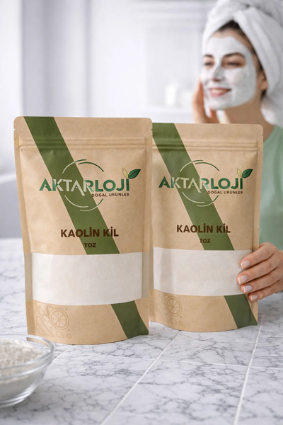 aktarloji 2 قطع من 700 غرام من طين الكاولين البودرة / حزمة ميزة - قناع طبيعي ...