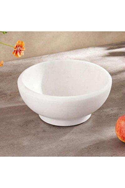 PAN HOME Mison Marble Fruit Bowl Dia24x10cm -white