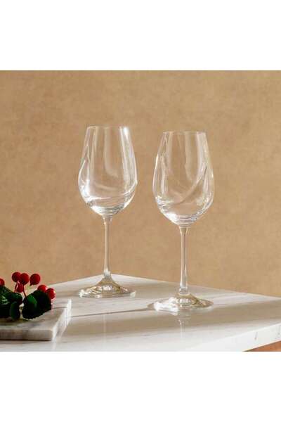 PAN HOME Turbulence 2-piece Stemware Crystal Glass Set 350ml -clear