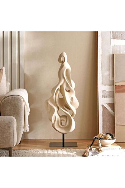 PAN HOME Imperio Abstract Sculpture 41x25x100 Cm- Natural