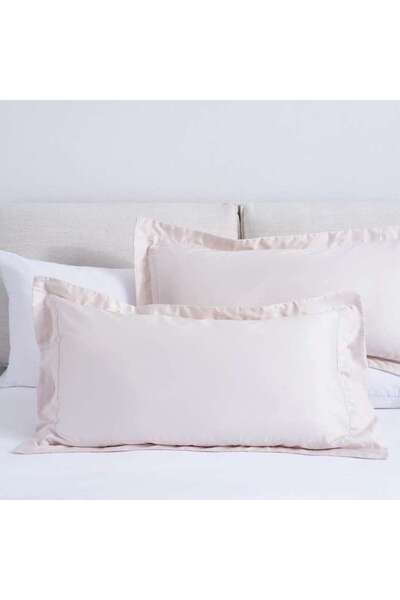 PAN HOME Luxe Cotton Tencel 2-piece Oxford Pillow Case Set 50x90+5cm - Rose