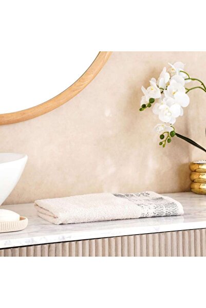 PAN HOME منشفة يد سيستا بوردر 50x90 سم - أخضر