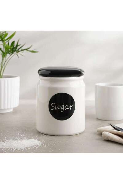 PAN HOME Denzi Sugar Canister 800Ml - White