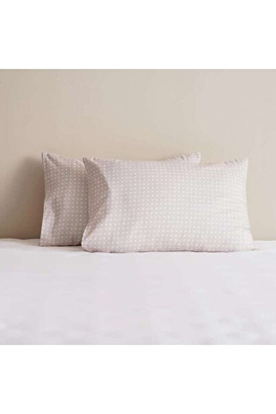PAN HOME Essential Flex 2-piece Pillow Case Set 50x75cm - Beige