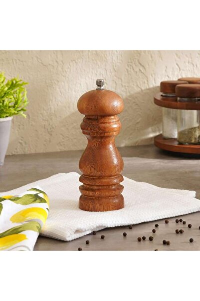 PAN HOME Billi Wooden Pepper Grinder 16.5x6x6cm - Natural