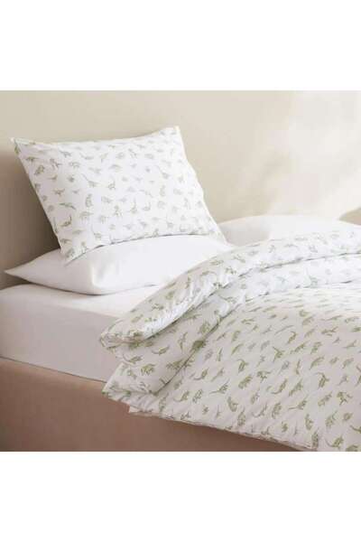PAN HOME Paleontology 2-piece Duvet cover set 135x200cm-Green