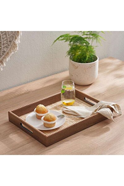 PAN HOME Zola Wooden Serving Tray 42x30.5x5.5cm -natural