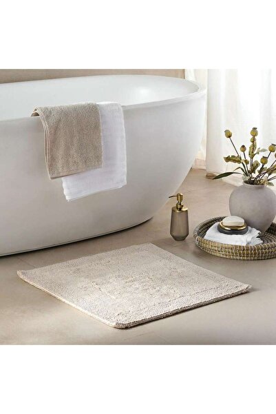 PAN HOME Hydrosoft Reversible Cotton Bathmat 60x60cm - Beige