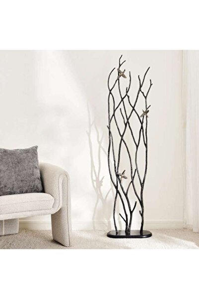 PAN HOME Brigit Metal Decor Sculpture 43x21.5x168cm - Rustic Gold