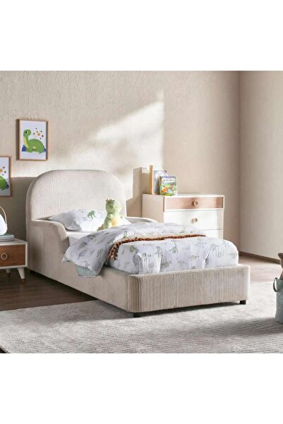 PAN HOME سرير أطفال شيمون فردي 90×200 سم - بيج