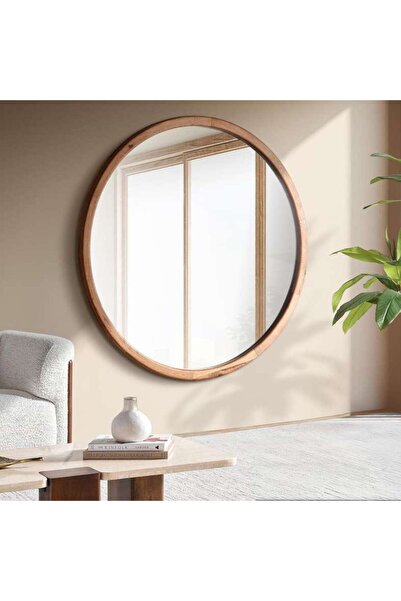 PAN HOME Trafford Console Mirror Round Large - Natural