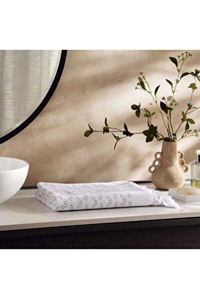 PAN HOME Palm Allover Jacquard 700 gsm Bath Towel 70x140 cm cm - Beige