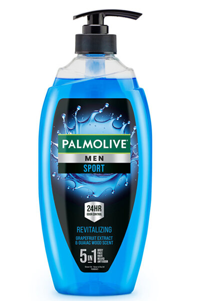 Palmolive Men Sport Canlandırıcı 5'i 1 Arada Vücut ve Saç İçin Duş Jeli ve Şampuan 2 x750 ml Erkek Duş Jeli