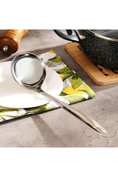 PAN HOME Pearl Soup Ladle 28cm - Chrome