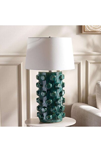 PAN HOME Rockwell E27 Ceramic Table Lamp Dia 48x85cm - Green