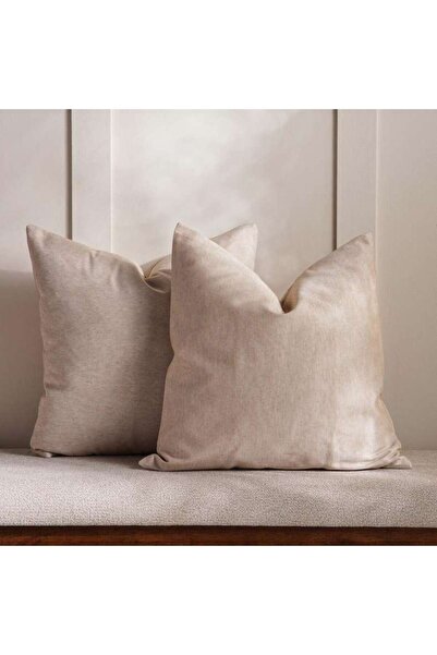 PAN HOME Harlyn 2 piece cushion cover set-45x45 cm- Beige
