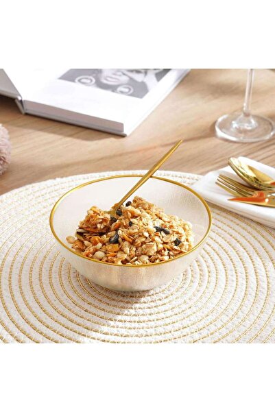 PAN HOME Rexy Serving Bowl Dia15x6.5cm -clear Gold