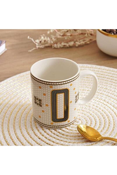 PAN HOME Alphabet O Mug 300ml -white