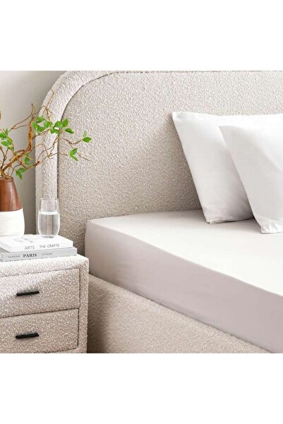 PAN HOME Reflection Home 230 Tc Percale King Fitted Sheet 180x200+33cm - Grey