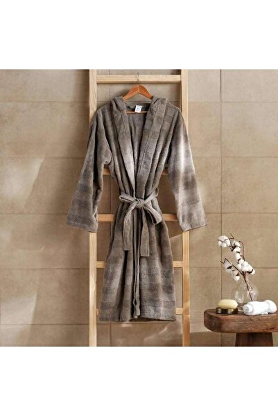 PAN HOME Velora Hooded Bathrobe L/xl-anthracite