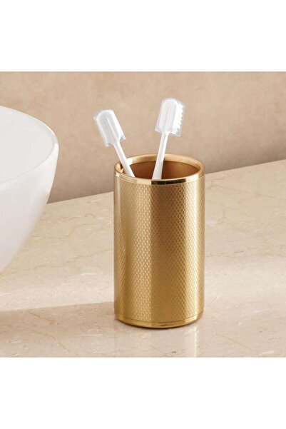PAN HOME كوب معدني كاسبيان 7.5 × 7.5 × 13.5 سم - ذهبي